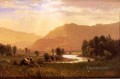 Figures in a Hudson River Landscape Albert Bierstadt